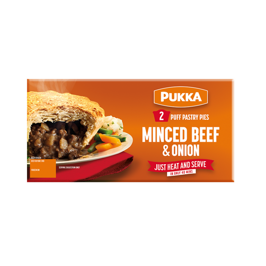 Pukka Minced Beef & Onion Pie 210g ปุกก้า สเต็กสับ หัวหอม พาย 210 กรัม