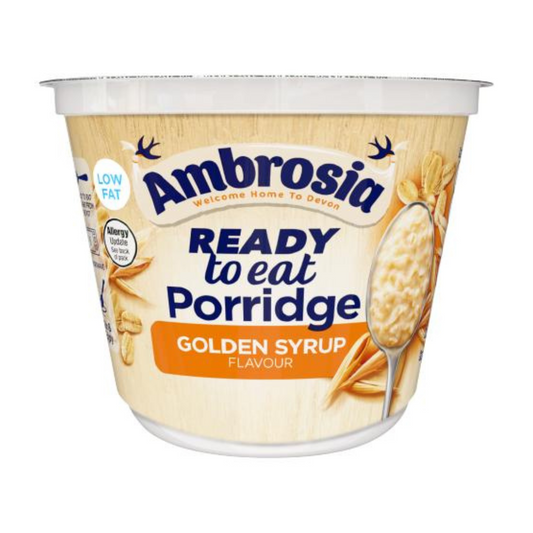 [Best Before 31-Jan-25] Ambrosia Ready to Eat Porridge Golden Syrup Flavor Low Fat 210g