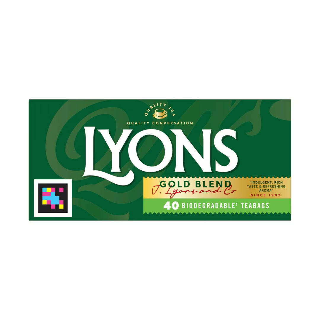 Lyons Gold Label Tea Bags 40 Pack 116G ลีออนส์ โกลด์ เลเบิ้ล ถุงชา 40 แพ็ค 116 กรัม