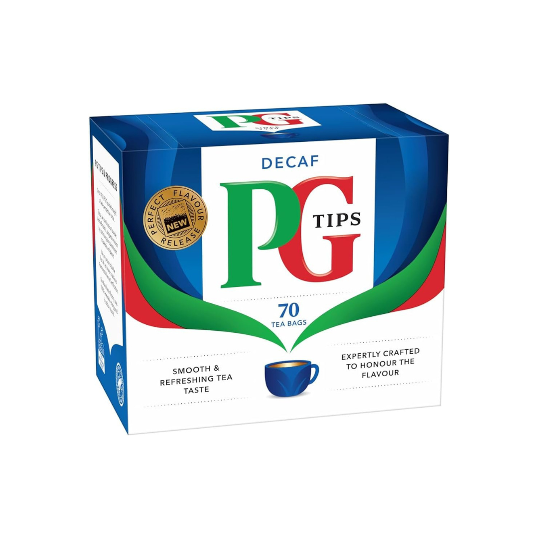 PG Tips 70 Pyramid bags The Tasty Decaf 203g ชา พีจี ไม่มีคาเฟอีน 203กรัม