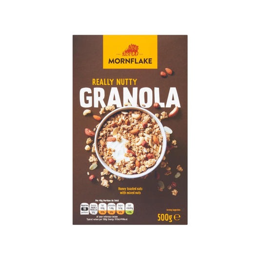 Mornflake Really Nutty Granola Honey Toasted Oats With Mixed Nuts 500g
