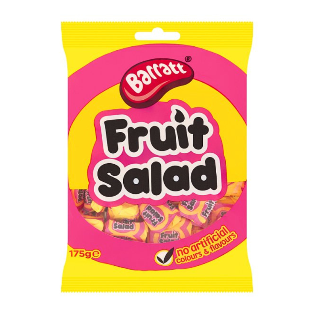 Barratt Fruit Salad Chew Bag 175g  บาร์รัตต์ ฟรุ๊ต ซาลาด ชู175 กรัม