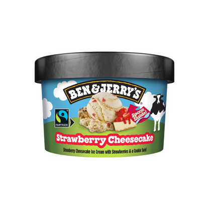 Ben & Jerry's Ice Cream Strawberry Cheesecake 100ml เบน แอนด์ เจอร์รี่ส์ ไอศกรีม รสสตรอเบอร์รี่ชีสเค้ก 100 มิลลิกรัม