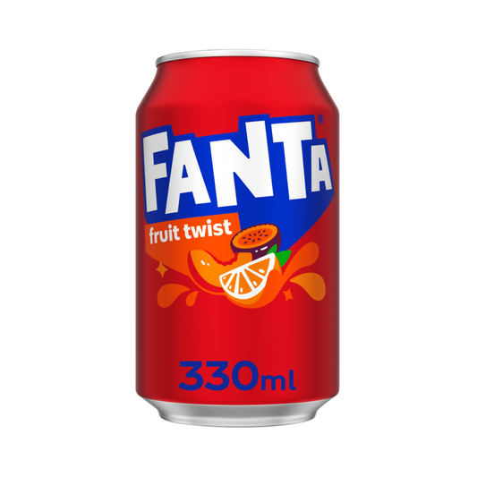 Fanta Fruit Twist Can Soft Drink 330ml