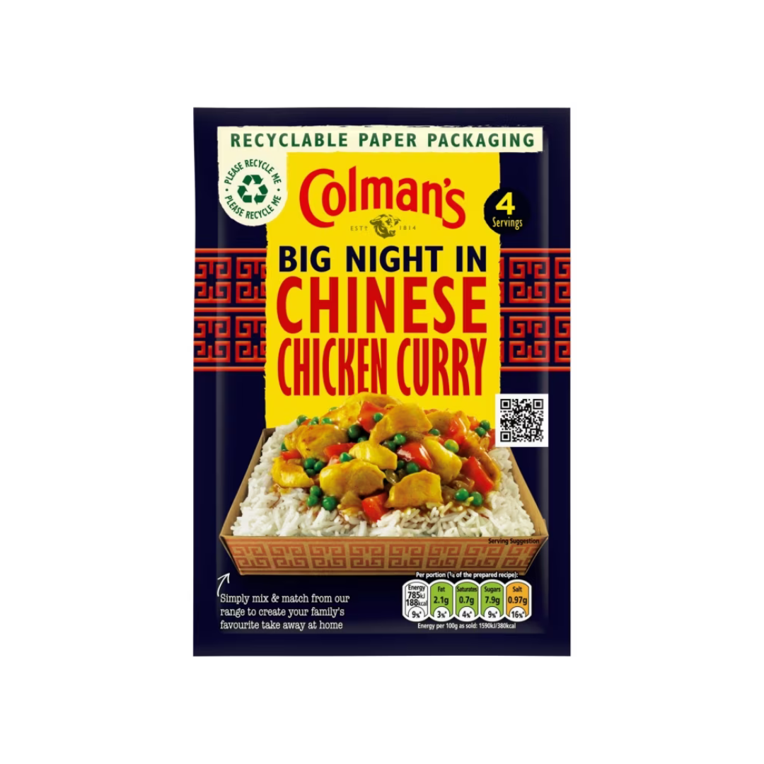 Colman's Chinese Chicken Curry 47g โคลแมน ผงแกงไก่จีน 47 กรัม