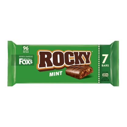 [BestBefore 21 Feb 2026] Fox’s Rocky 7 Mint Chocolate Biscuit Bars 138g