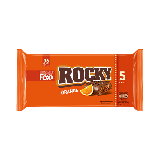 Fox's 5 Rocky Orange Biscuit Bars 98g