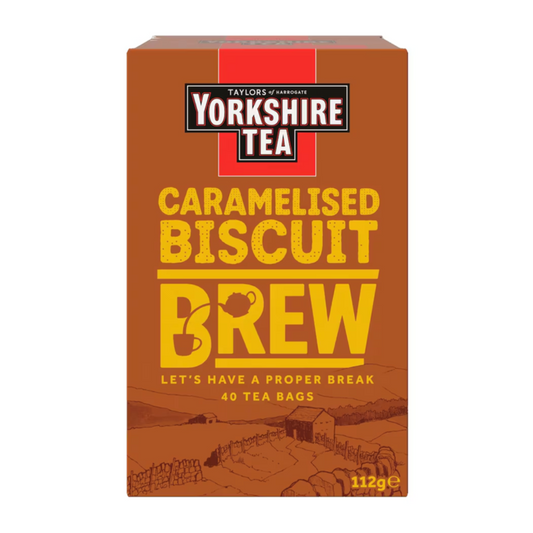 Yorkshire Tea Caramelised Biscuit Brew 40 Tea Bags 112g