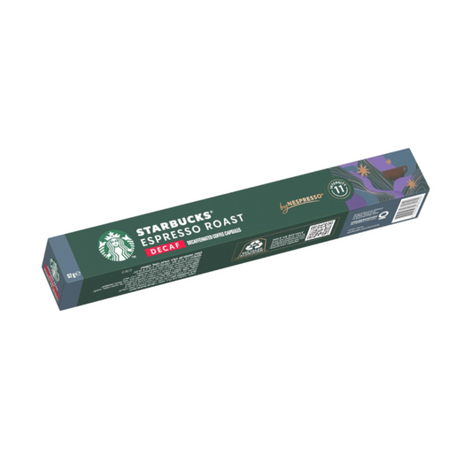 Starbucks by Nespresso Decaf Espresso Roast Coffee Pods 10 x 57g