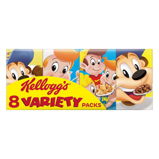 Kellogg's 8 Variety Packs 196g เคลล็อกส์ วาไรตี้ 8 แพ็ค 196 กรัม