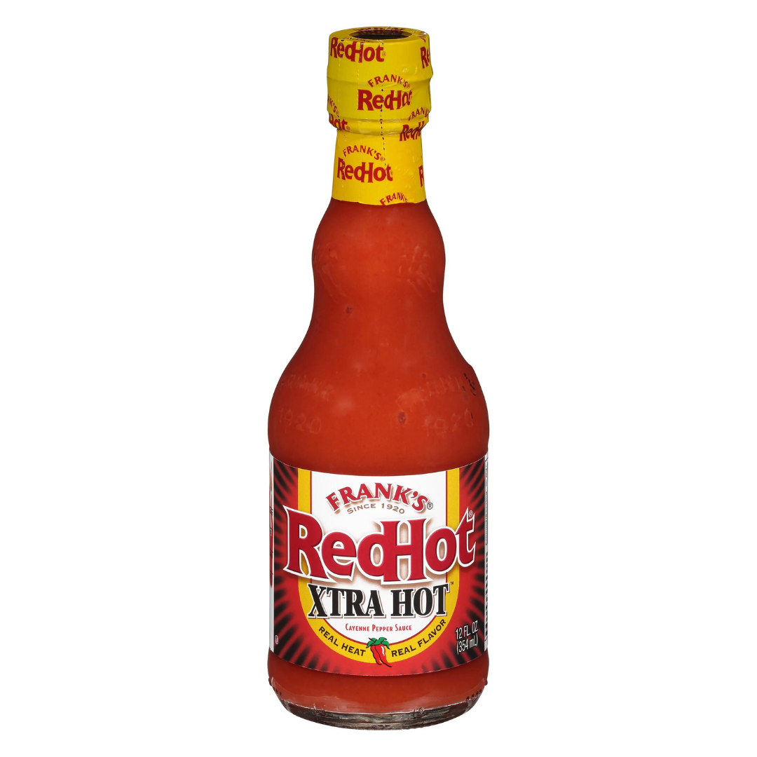 Franks Red Hot Xtra Hot Cayenne Pepper Sauce 148ml แฟรงค์ เรดฮอต เอ็กซ์ตร้า ฮอต ซอสพริกคาเยนน์ 148 มิลลิลิตร