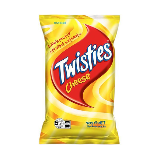 Twisties Cheese Flavoured Puffed Snacks 90g