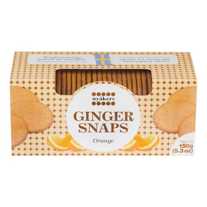 Nyakers Orange Ginger Snap Cookies 150g ไนแอกเกอร์ คุกกี้รสส้มขิง 150 กรัม