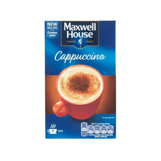 Maxwell House Cappuccino Sachets 8 pack 108g