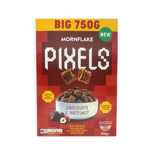 Mornflake Pixels Chocolate & Hazelnut Pillows 750g