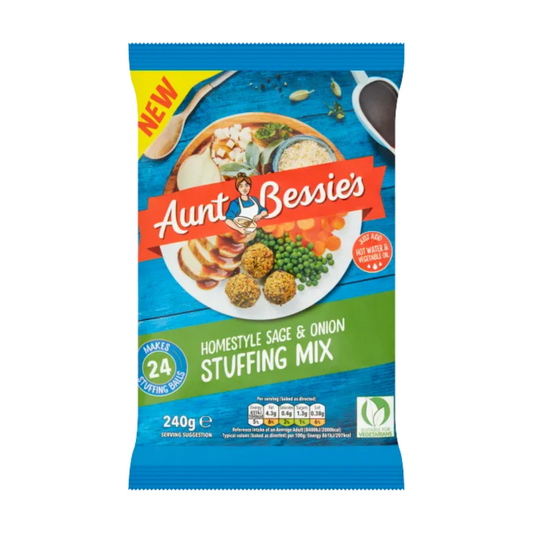Aunt Bessie’s Homestyle Sage & Onion Stuffing Mix 240g