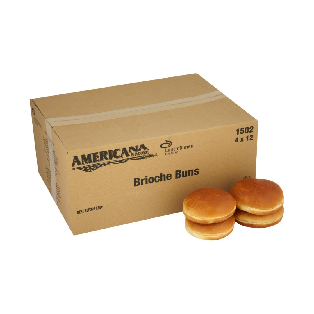 Americana Range Brioche Bun 70g ขนมปัง บริยอชอ เมริกาน่า 70 กรัม