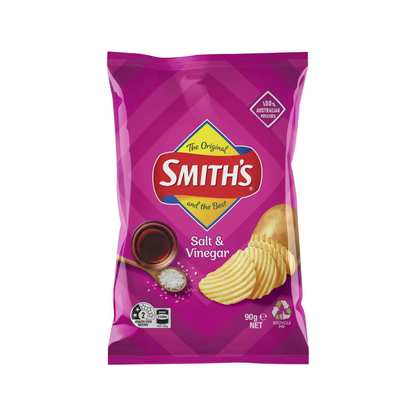 Smith's Crinkle Cut Salt & Vinegar Flavor Chips 90g