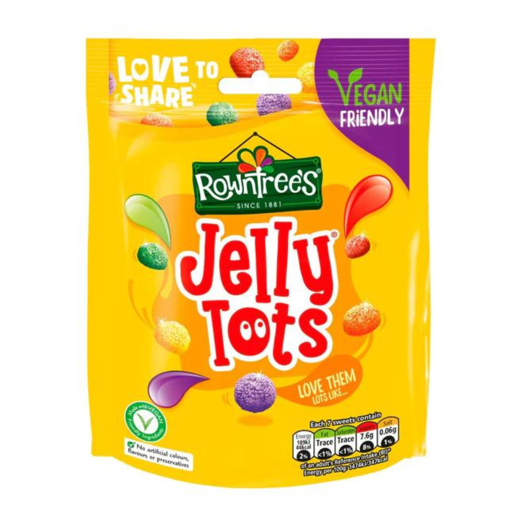 Rowntree's Jelly Tots Sweets Sharing Bag 150g