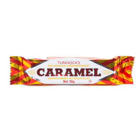 Tunnock's Milk Chocolate Coated Caramel Wafer Biscuit 30g [4 X 30g] 120g