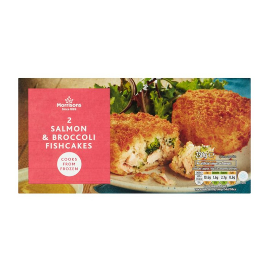 Morrisons 2 Salmon & Broccoli Fish Cakes 230g
