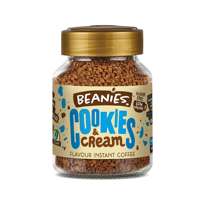 Beanies Cookies & Cream Flavoured Instant Coffee 50g