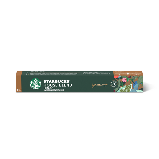 Starbucks by Nespresso House Blend Lungo Coffee Pods 10 Pods  57g