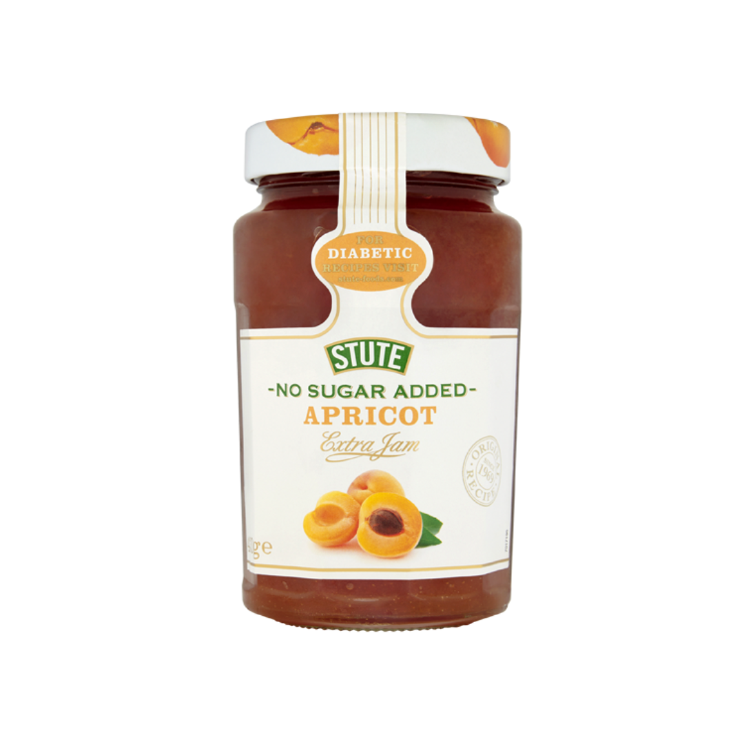 Stute No Sugar Added Apricot Jam 430g สตูท แยมแอปริคอต ไม่มีน้ำตาล 430 กรัม