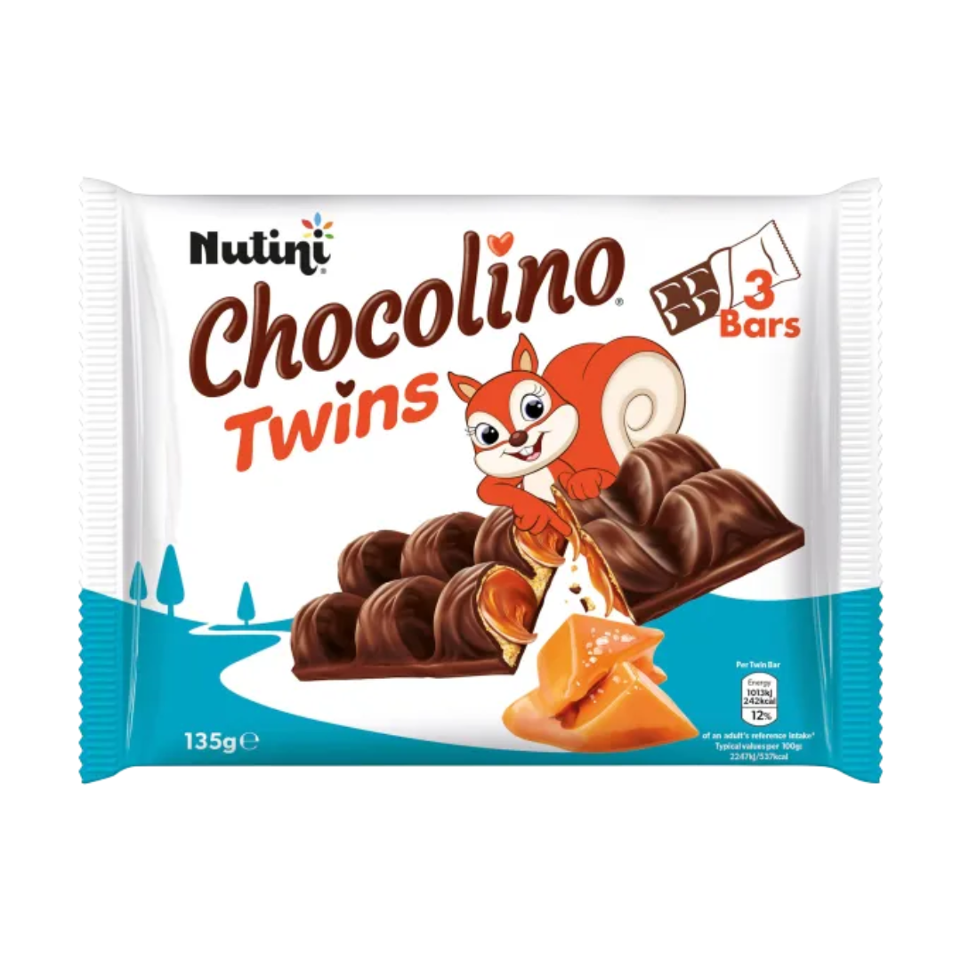 Nutini Chocolino Twins Hazelnut 3 x 45g