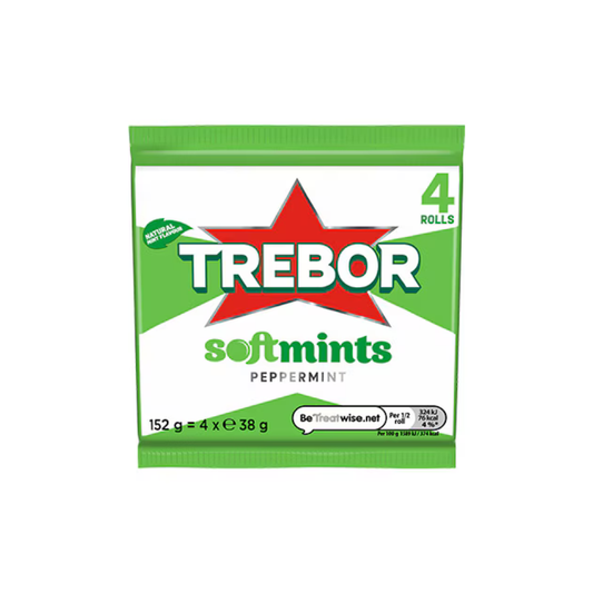 Trebor Soft Mint Peppermint 4 Pack 152g