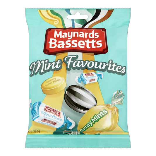 [Best Before 10-Jan-25] Maynards Bassetts Mint Favourites 192g เมย์นาร์ดส์ บาสเซตต์ มินต์ เฟเวอริต 192กรัม