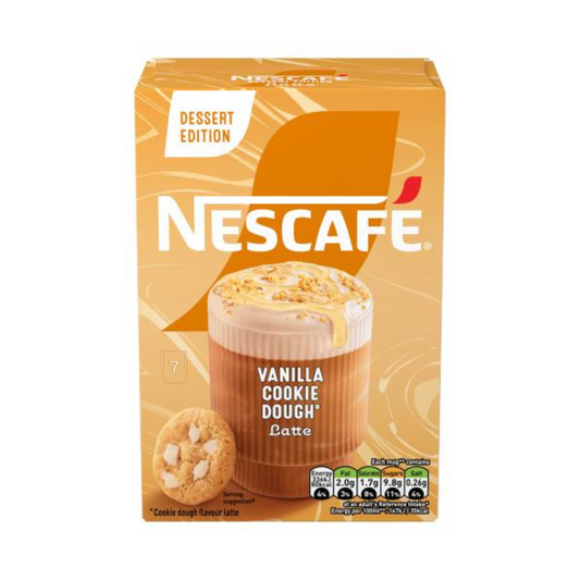 Nescafe Vanilla Cookie Dough Latte Sachets 7 x 19.5g