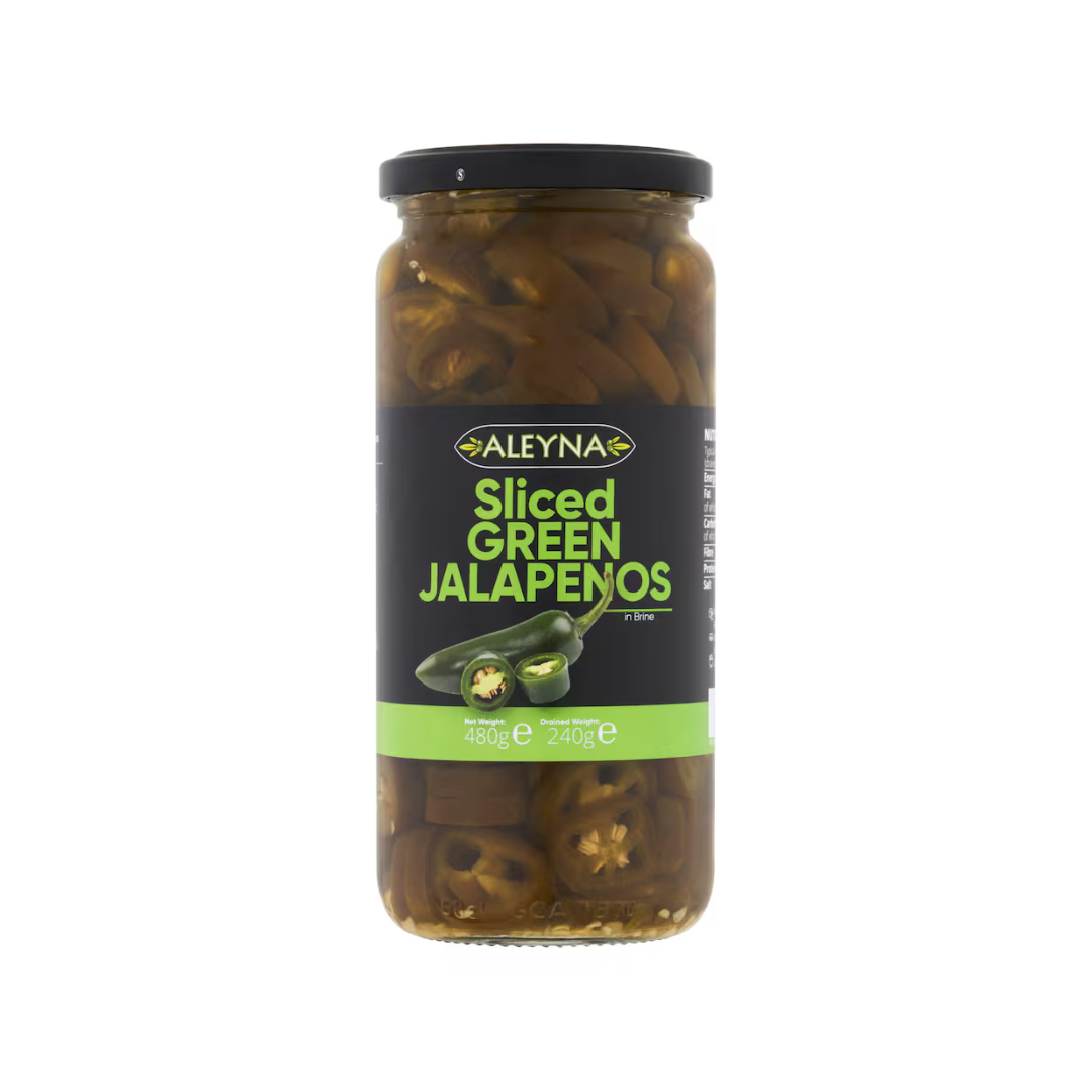Aleyna Sliced Green Jalapeno Peppers 480G