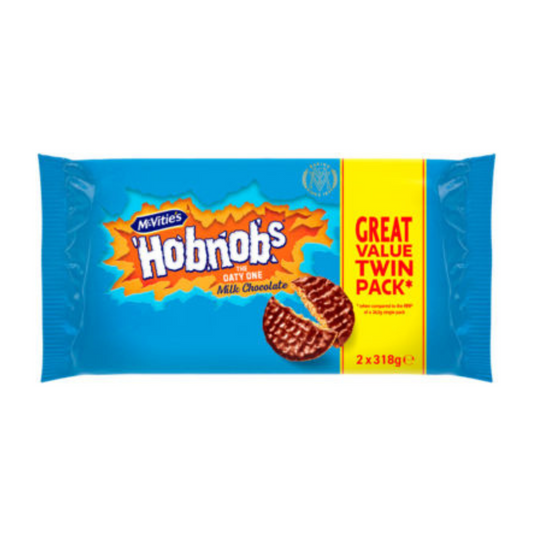 McVitie's Milk Chocolate Hobnobs Twin Pack 2 x 318g
