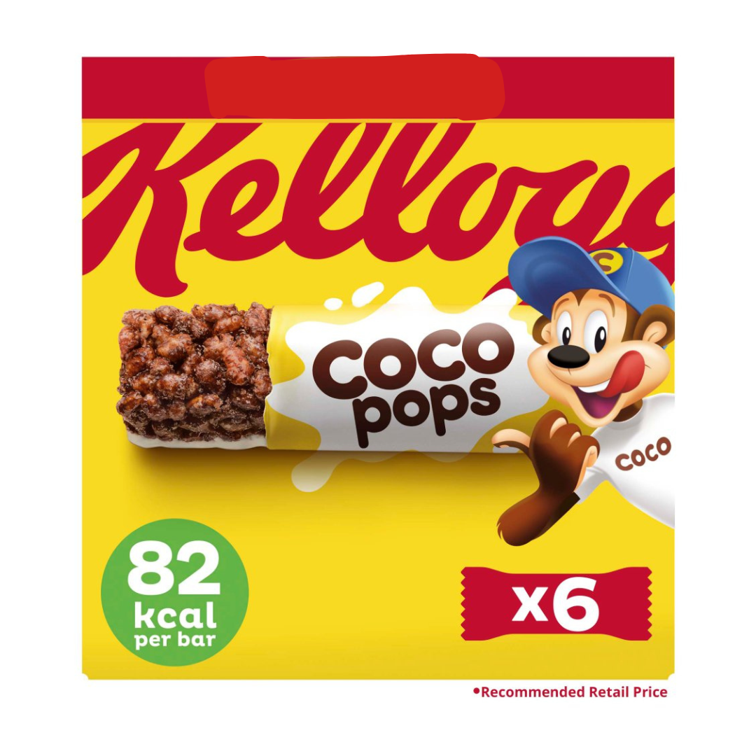 Kellogg's Coco Pops Cereal Snack Bars 6 x 20g