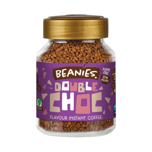 Beanies Double Chocolate Flavoured Instant Coffee 50g กาแฟสำเร็จรูป Beanies รสดับเบิ้ลช็อกโกแลต 50 กรัม