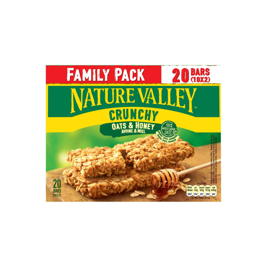 Nature Valley Crunchy Oats & Honey Cereal 420G (20BARS)