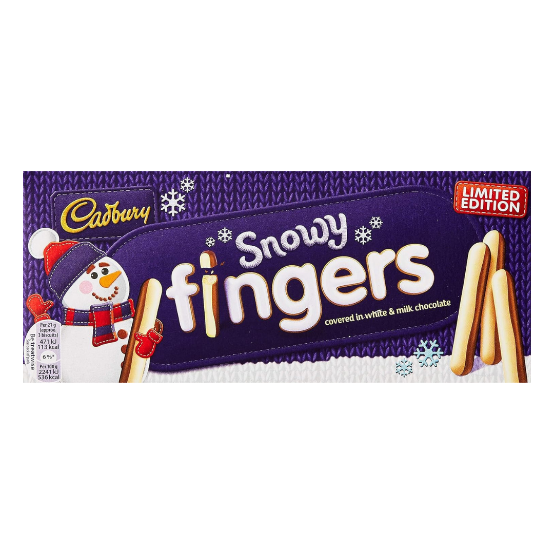 Cadbury Snowy Fingers Chocolate Biscuits 115g