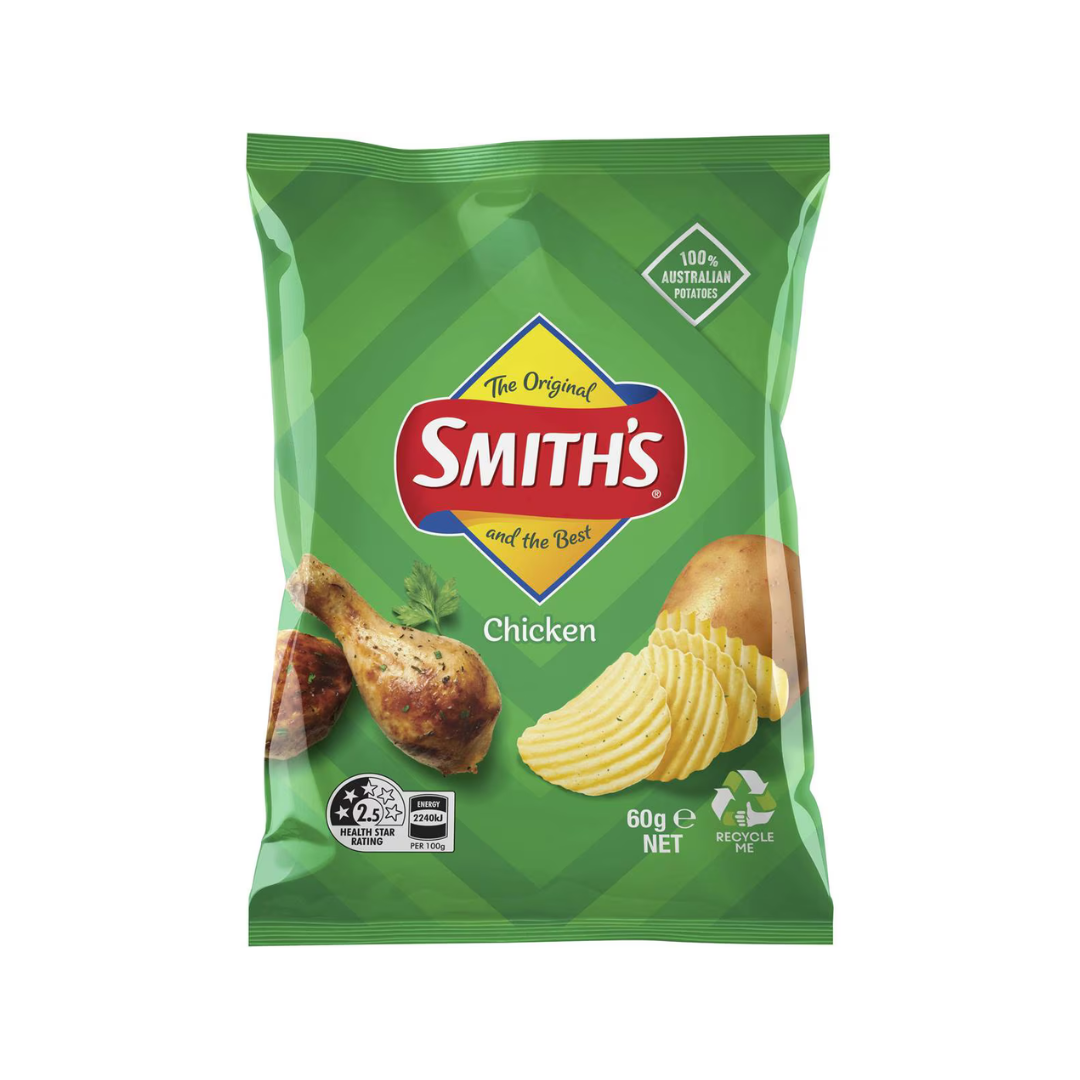 [Best before 11-Oct-2026]Smith's Crinkle Cut Chicken Flavor Chips 90g