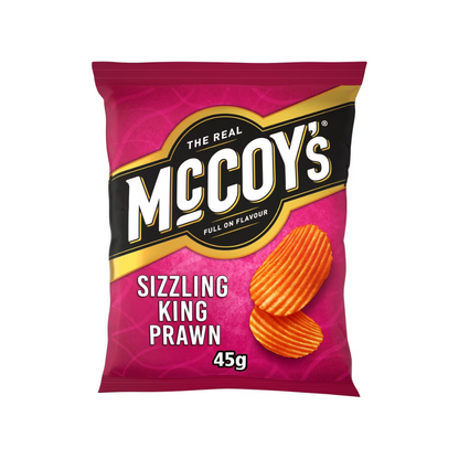 McCoy's Sizzling King Prawn Grab Bag Crisps 45g