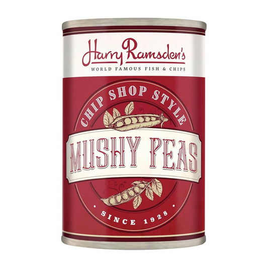 Harry Ramsden’s Chip Shop Style Mushy peas 300g แฮร์รี่ แรมส์เดน ชิป โชป สไตล์ ถั่วลันเตา 300g