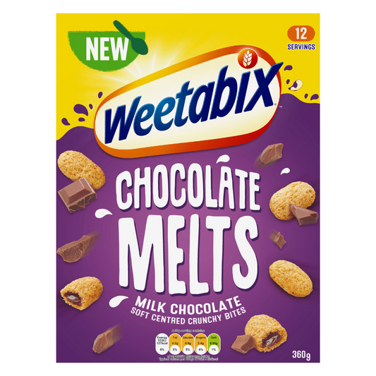 [Best Before 9-Nov-2024] Weetabix Melts Milk Chocolate 360g วีตาบิก เมลท์ ช็อกโกแลตนม 360 กรัม