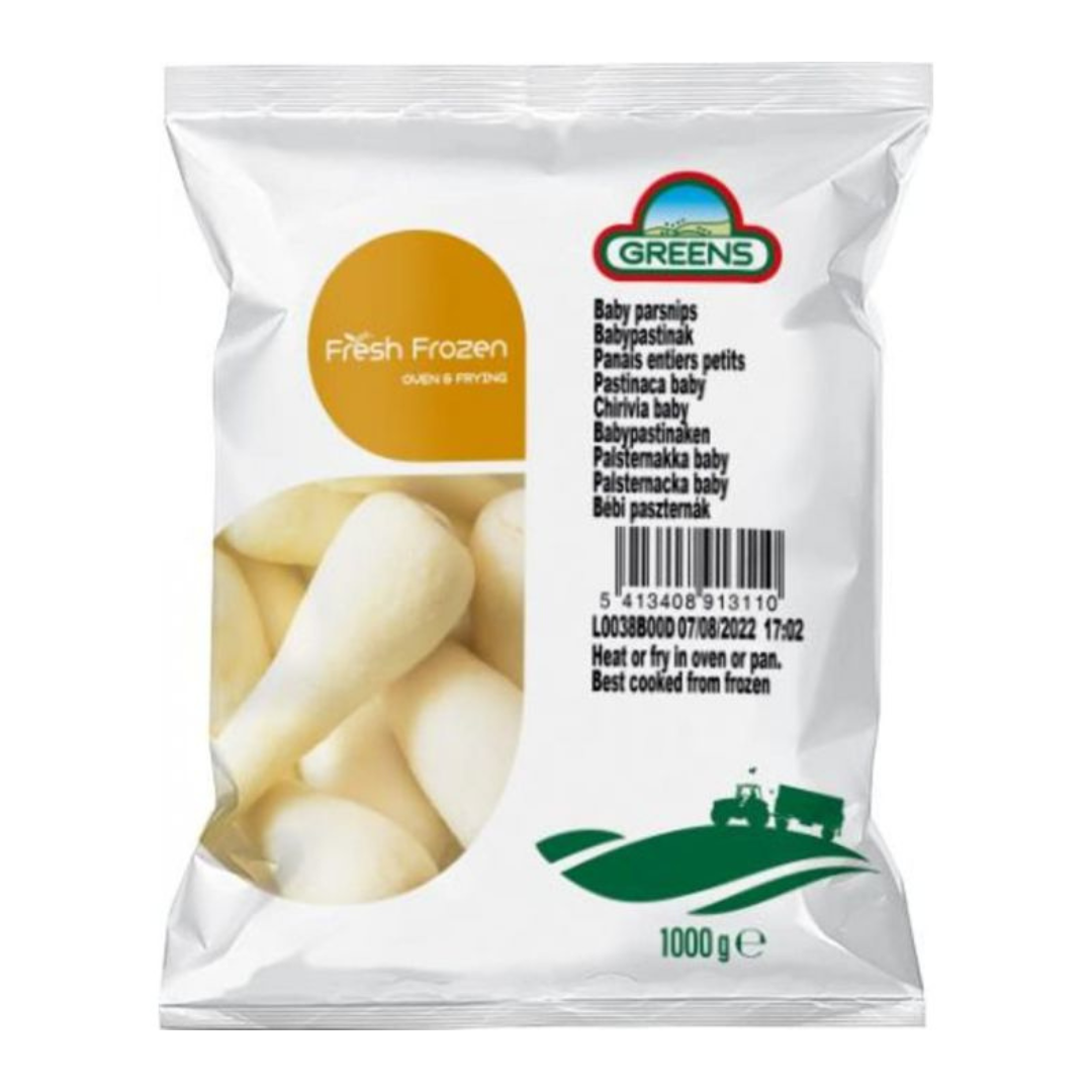 Greens Frozen Baby Parsnips 1kg