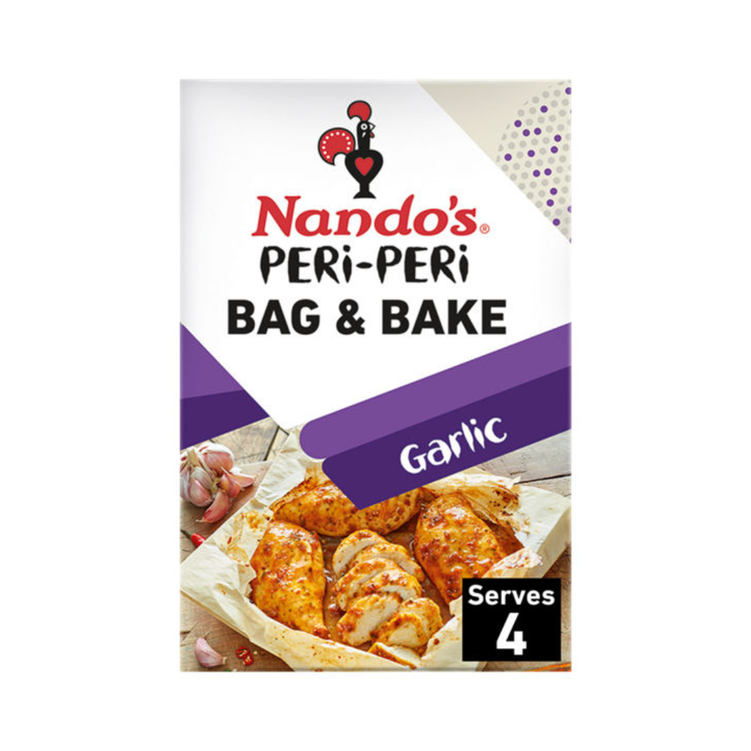 Nandos Peri Peri Bag & Bake Garlic Medium Powder Mix 20g