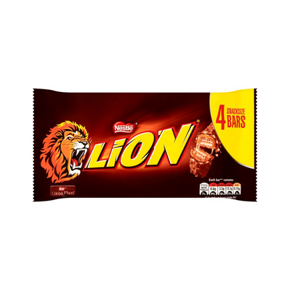 Nestle Lion Choco bar 4 pack 120g เนสท์เล่ ไลออนช็อกโก้บาร์ 4 แท่ง 120กรัม