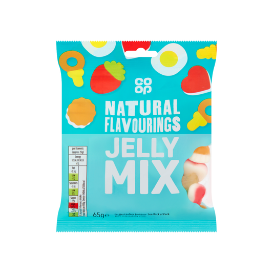 Co Op Natural Flavourings Jelly Mix Bag 65g