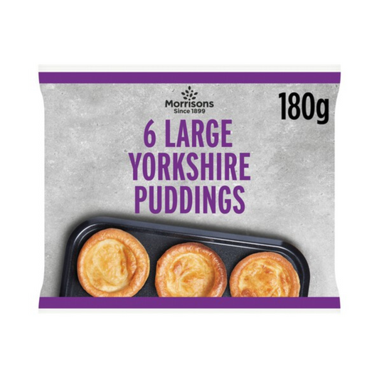 Morrisons 6 Large Yorkshire Puddings 180g