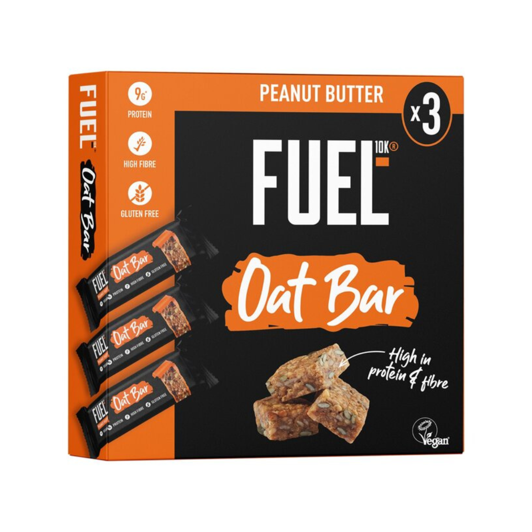 [Best Before-7-Apr-2025] Fuel 10K High Protein Peanut 3 Oat Bars Multipack 135g