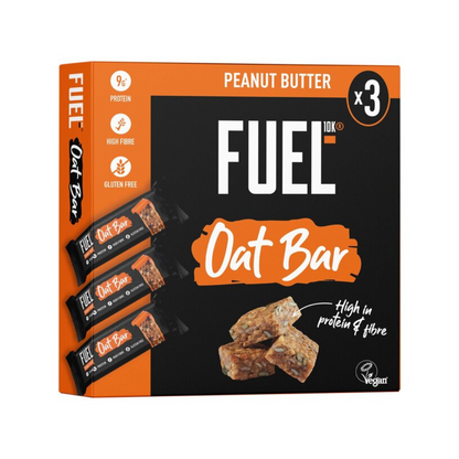 [Best Before-7-Apr-2025] Fuel 10K High Protein Peanut 3 Oat Bars Multipack 135g