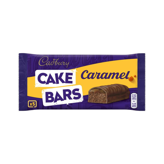 Cadbury Milk Chocolate Caramel Cake Bars 5 Pack